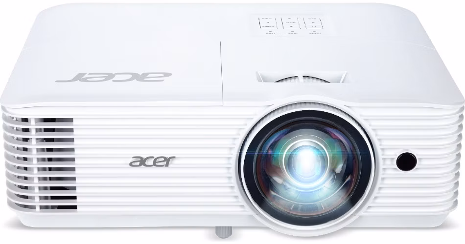 ACER Projektor S1387n, ShortThrow, WXGA (1280x800), 4000 ANSI, 20 000:1, VGA, HDMI, RJ45, repro 1x16W, 3.1Kg, LumiSense,