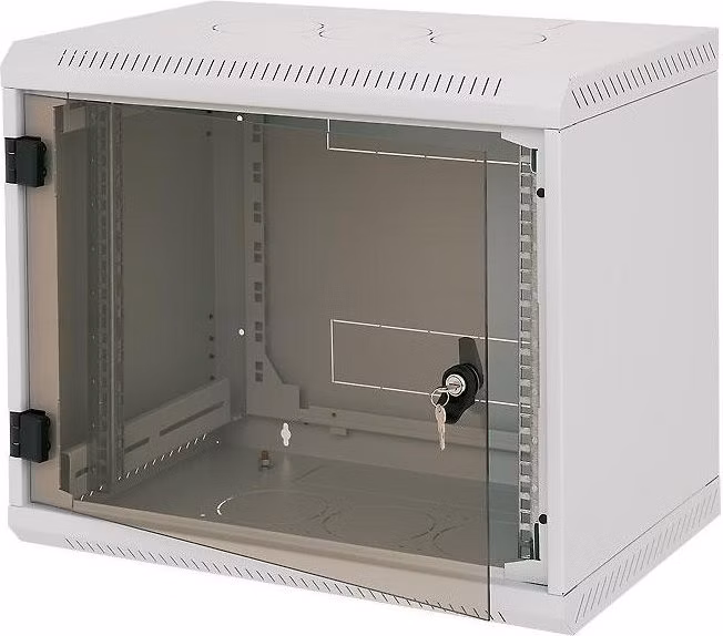 Triton 19' rozvaděč jednodílný 15U/500mm vylamovací otvor pro ventilátor RAL7035, šedý