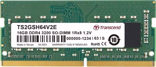 Transcend paměť 16GB SODIMM DDR4 3200 1Rx8 2Gx8 CL22 1.2V