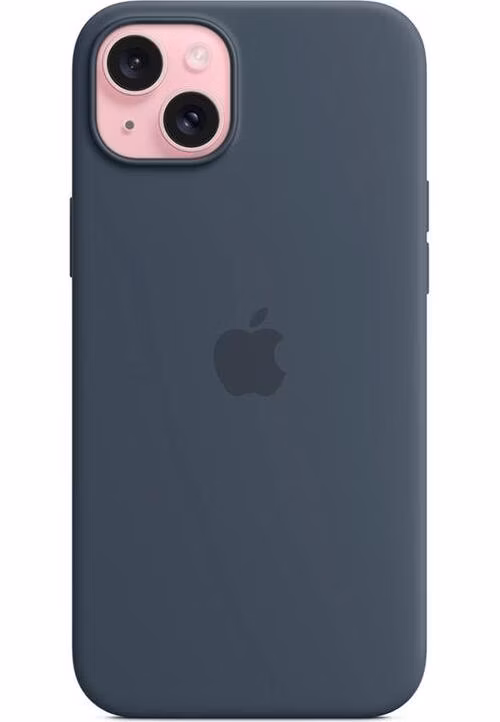 iPhone 15 Plus Silicone Case with MagSafe - Storm Blue