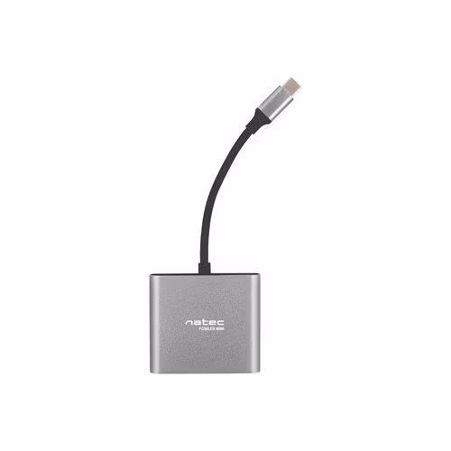 Natec multiport adaptér Fowler MINI USB-C PD, USB 3.0, HDMI 4K