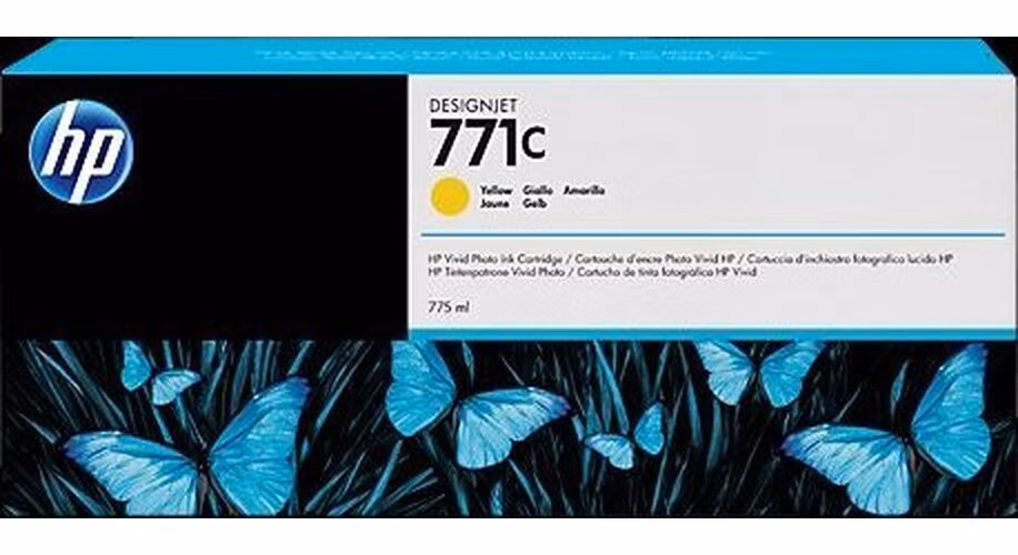HP Ink Cartridge 771C/Yellow/775 ml