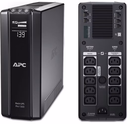 APC Back-UPS Pro 1500VA/865W Power saving, LCD displej