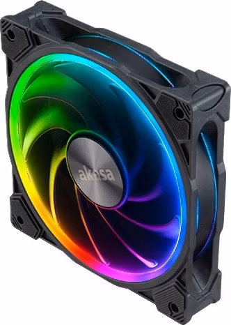 prídavný ventilátor Akasa SOHO AR LED 12 cm RGB