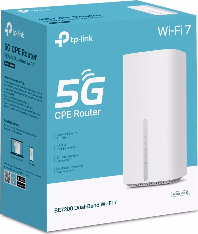 TP-Link Archer NB450 BE7200 5G WFi7 router