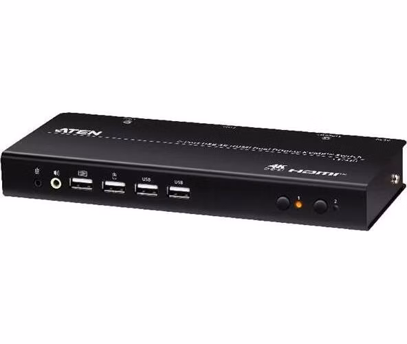ATEN CS742H 2portový USB 4K HDMI KVMP přepínač s duálním displejem (kabely v ceně)