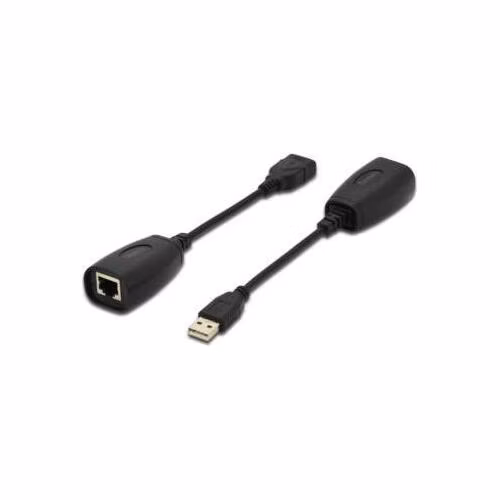 DIGITUS USB Extender, USB 1.1, prez Cat 5, 5e nebo Cat 6 UTP kabel, až 45 m / 150 ft