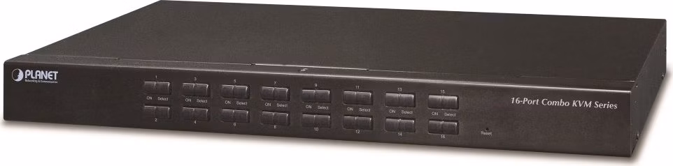 Planet IKVM-210-16 KVM over IP, 16x host, kaskádovatelný do 256 stanic, H.264 komprese