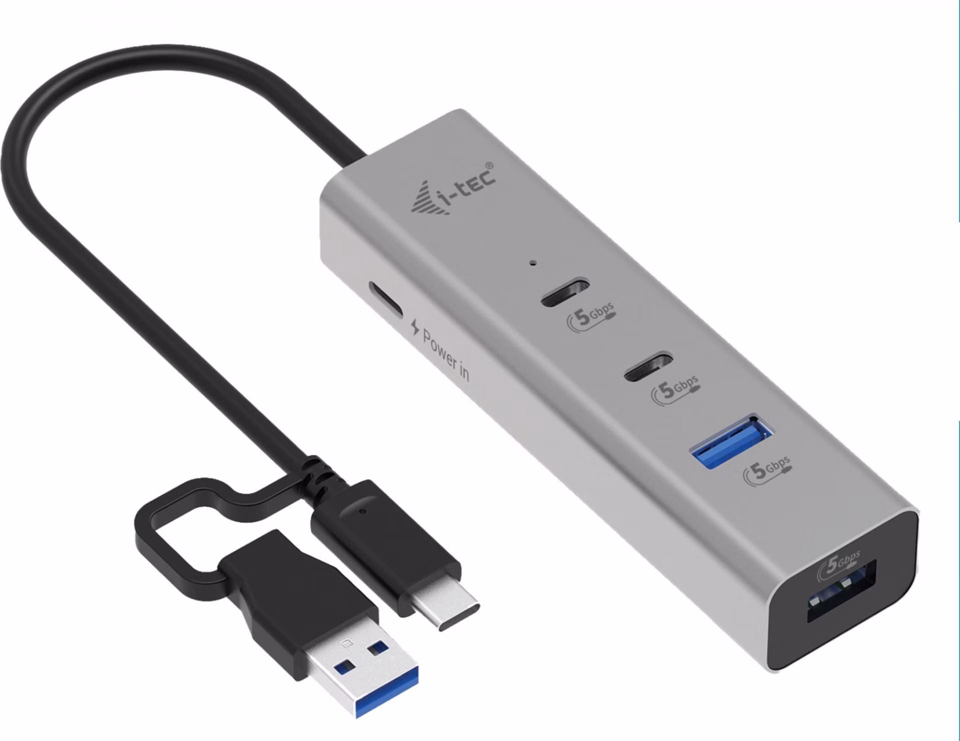 i-tec univerzální nabíjecí Metal HUB 2x USB-C + 2x USB-A Port, PD 85W