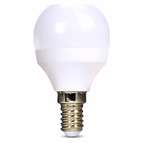 Solight LED žiarovka, miniglobe, 4W, E14, 3000K, 340lm, biele prevedenie