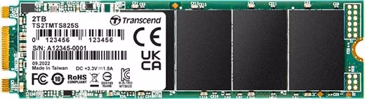 TRANSCEND SSD 825S 2TB, M.2 2280 SSD, SATA3 B+M Key, TLC