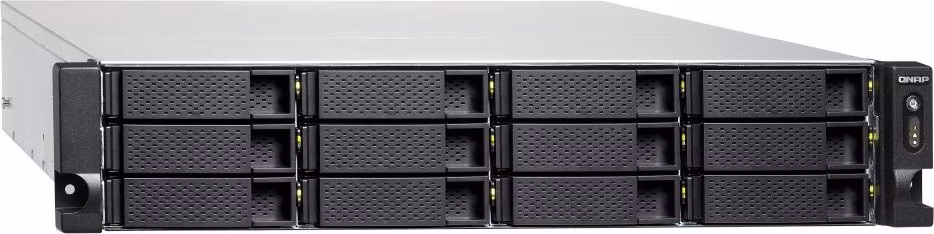 QNAP TS-1283XU-RP-E2124-8G   12x SATA/ 8GB ECC RAM / 4x PCIe / 4x GbE / 2x 10G SFP+