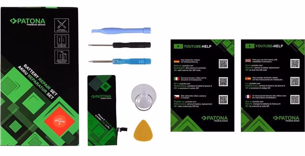 PATONA baterie pro mobilní telefon iPhone 6, 1810mAh 3,82V Li-Pol + nářadí PREMIUM