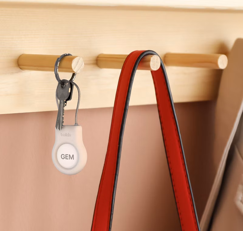 Belkin puzdro Secure Holder with Wire Cable pre AirTag - White