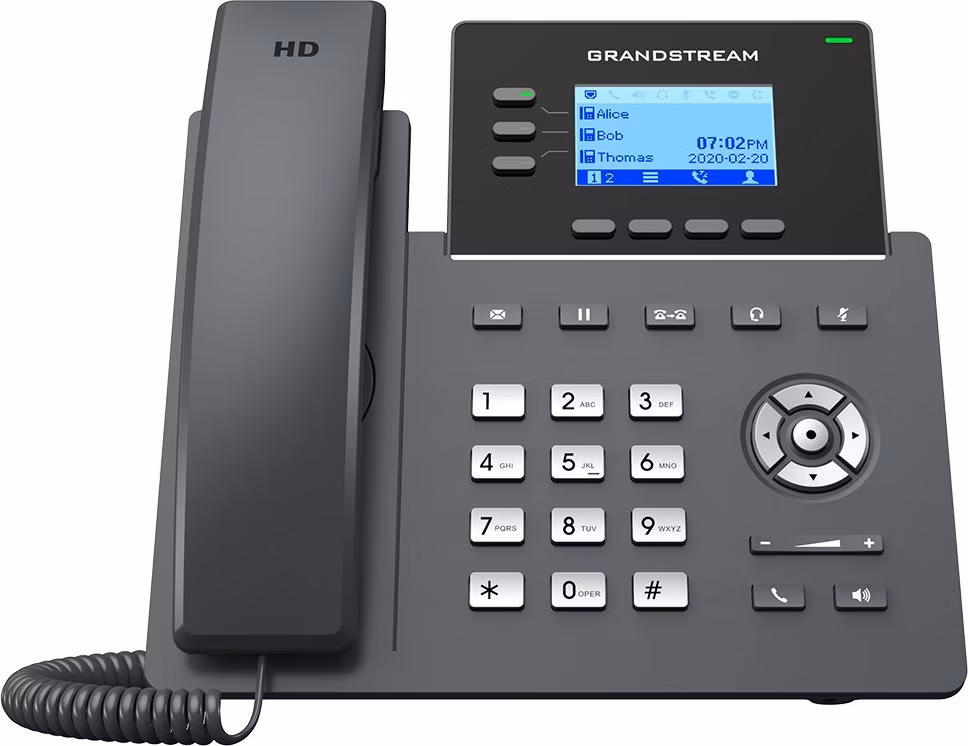 Grandstream GRP2603/ VoIP telefon/ 2,48" podsvícený grafický display/ 6x SIP/ 2x LAN/ GDMS
