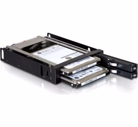 DeLock výměnný rámeček 3,5" pro 2x 2,5" SATA HDD