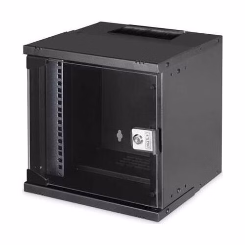 DIGITUS DN-49101 Nástěnná skříň 6U, SOHO PRO, nesmontovaná, 10", 325 x 315 x 300 mm, černá (RAL 9005)