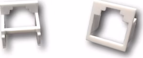 DATACOM Adaptér RJ45 na RJ12 (RJ11) bílá / redukční vložka (bal. 20ks)