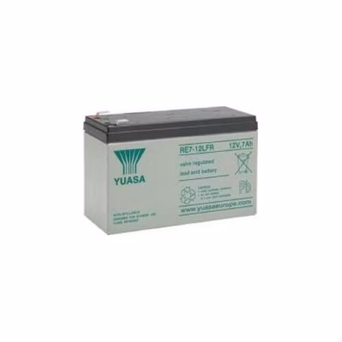 Fukawa YUASA RE7-12LFR (12V; 7Ah; faston F2-6,3mm; životnost 6-9let)