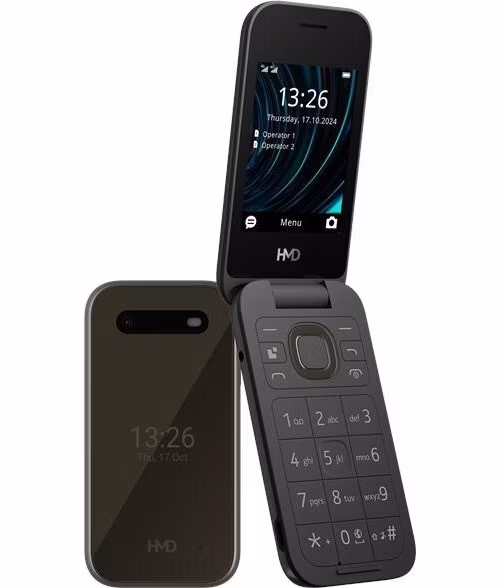 BAZAR - HMD Nokia 2660 Flip Dual SIM, 4G, černá (2025), (CZ, SK, HU) - Rozbaleno (Komplet)