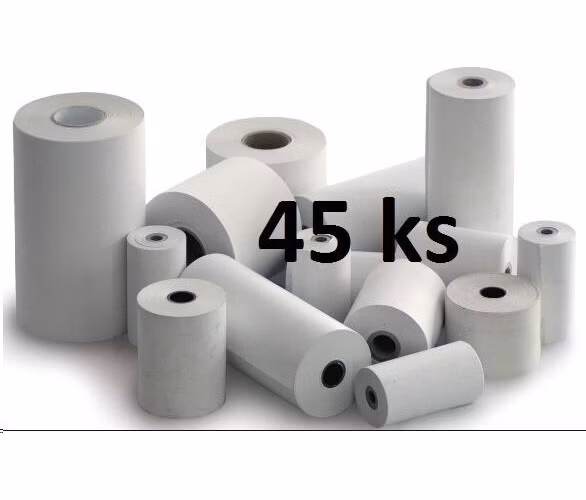 Papírový kotouč papírová páska TERMO, 80/80/12 (80m) - 45ks