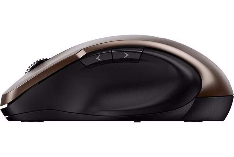 Genius Ergo 8200S Myš, bezdrátová, optická, 1200dpi, 5 tlačítek, tichá, BlueEye senzor, USB, čokoládová