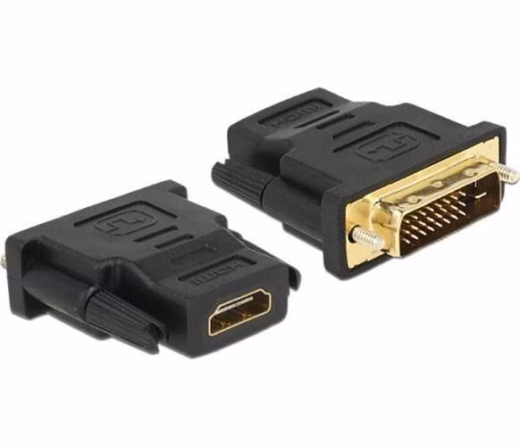 Delock Adaptér DVI 24+1 pin samec > HDMI samice