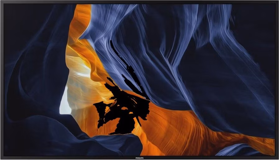 Philips IPS panel – 55" D-LED displej, FHD rozlišení, jas 2500 cd/m2, provoz 24/7, FO (high brightness)