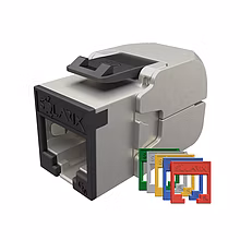 Samorezný keystone Solarix CAT6A STP SXKJ-10G-STP-RAL-SA,RAL FIT moduly,GROUND LOCK,Comp.level,4PPoE