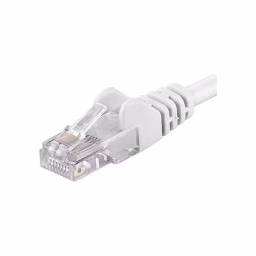 PremiumCord Patch kabel UTP RJ45-RJ45 level 5e 1m bílá