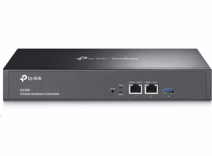 Omada Hardware Controller PORT: 2× 10/100/1000 Mbps Ethernet Ports, 1× USB 3.0 Port FEATURE: Cloud Access, Centralized
