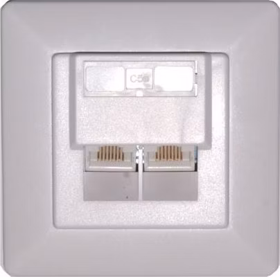 XtendLan Zásuvka 2x RJ-45, Cat5e, nestíněná pod omítku, šikmý vývod