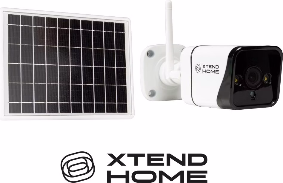 Xtend Home SO100/ Solární kamera/ 1080p/ 4mm/ Wi-Fi/ IP65/ IR až 15m/ Tuya CZ a SK