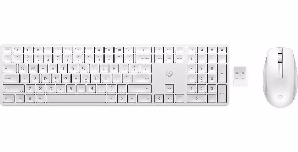 HP Bezdrátová klávesnice a myš 655 - bílá