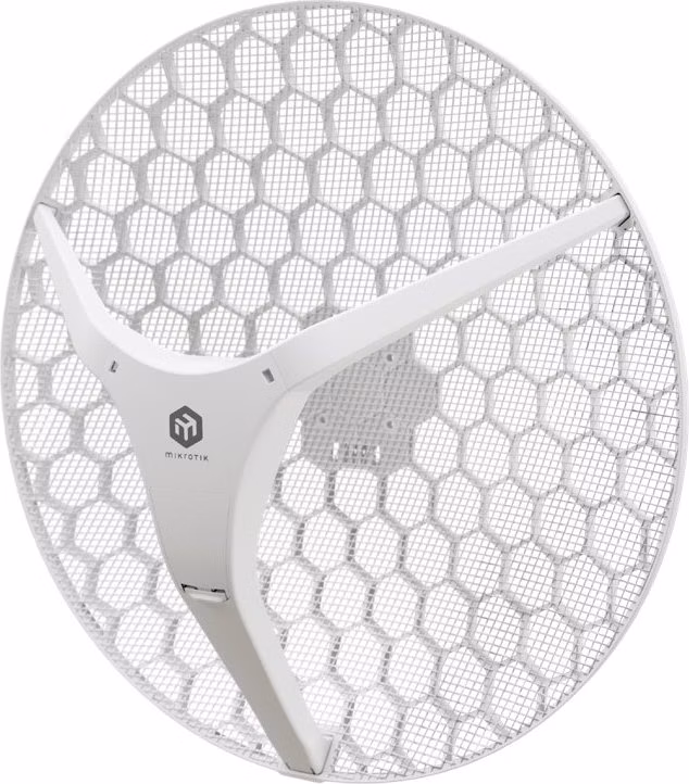 MikroTik LHG 5 XL ax, outdoor klient, anténa 27 dBi, 7°, GbE, 802.11a/n/ac/ax, L3 (5GHz)