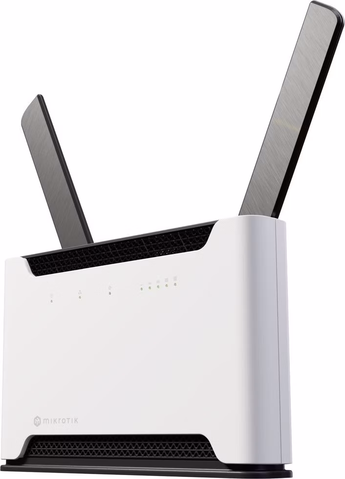 ROZBALENÉ - MikroTik Chateau LTE7 ax, 4x GLAN, 2,5 GLAN, 2.4+5GHz, 802.11a/b/g/n/ac/ax, USB 2.0, L4, indoor