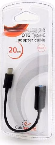 Gembird adaptér OTG USB 2.0 (F) / USB-C (M), kábel 0,2m), blister