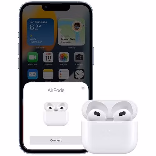 Apple AirPods (3. generácie) s Lightning nabíjacím puzdrom *Renovovaný*