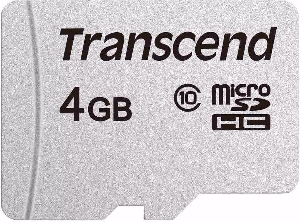 Karta TRANSCEND MicroSDHC 4GB 300S, trieda 10, bez adaptéra