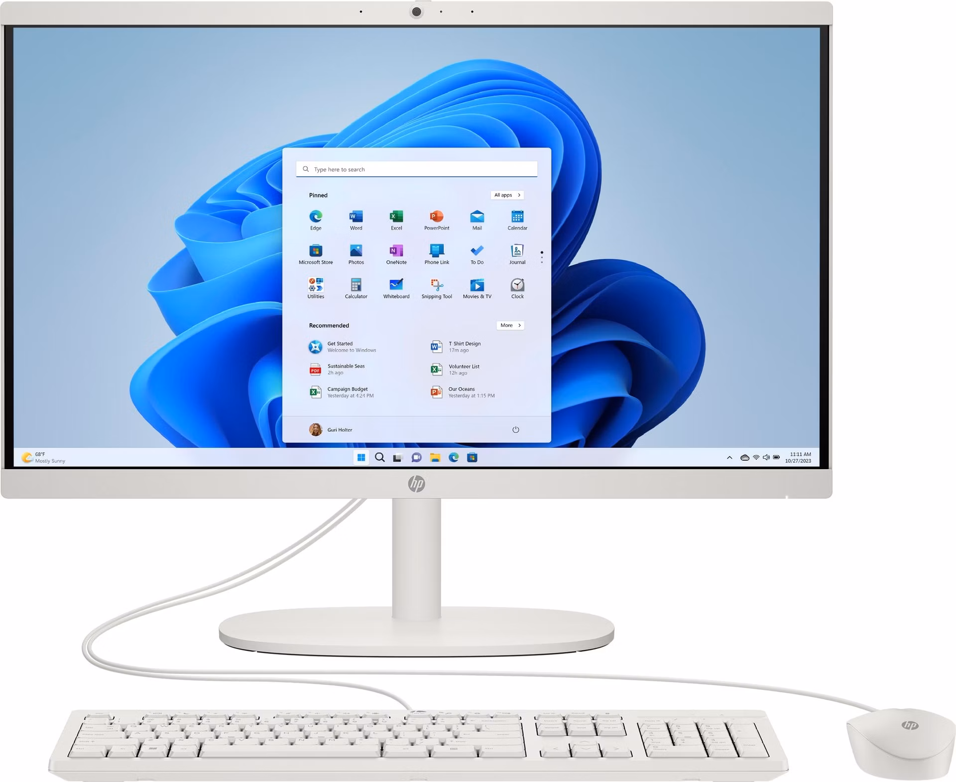 HP 22-dg0003nc/ AiO / i3-N300/ 8GB DDR5/ 512GB SSD/ Intel UHD/ 22" FHD matný/ W11H/ kbd+myš/ bílý