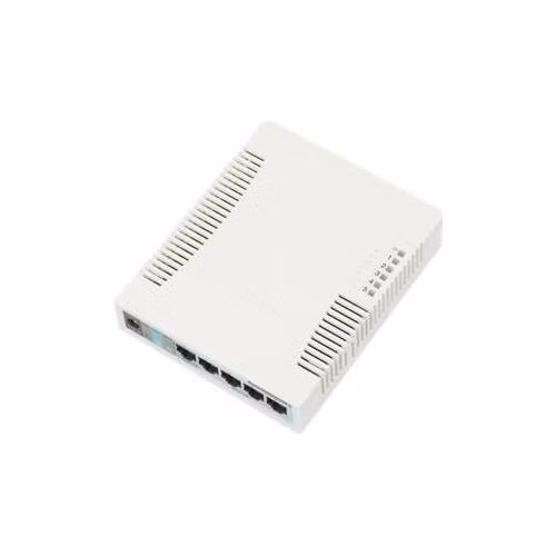 MikroTik RouterBOARD RB260GS (CSS106-5G-1S), procesor Taifatech TF470, výkonný konfigurovateľný prepínač, 5x LAN, 1xSFP slot