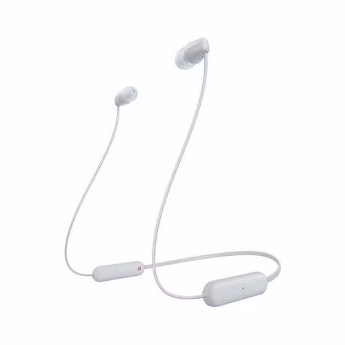 SONY WIC100W.CE7 bezdrátová sluchátka do uší - white