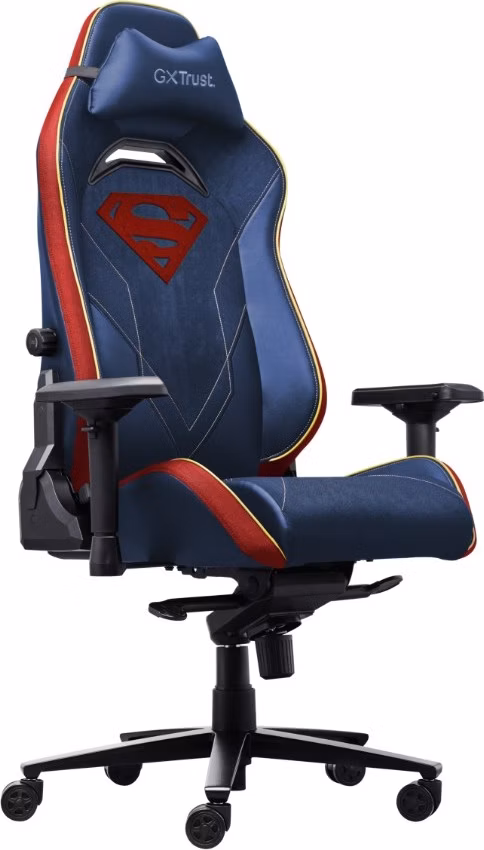 TRUST herní židle GXT 721SM RUYA PRO Superman, modrá