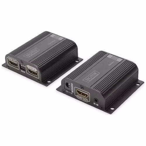 Digitus Sada HDMI Extender, 50 m přes síťový kabel (CAT 6 / 6a / 7), EDID, 1x výstup HDMI Loop out, FHD, 1080p