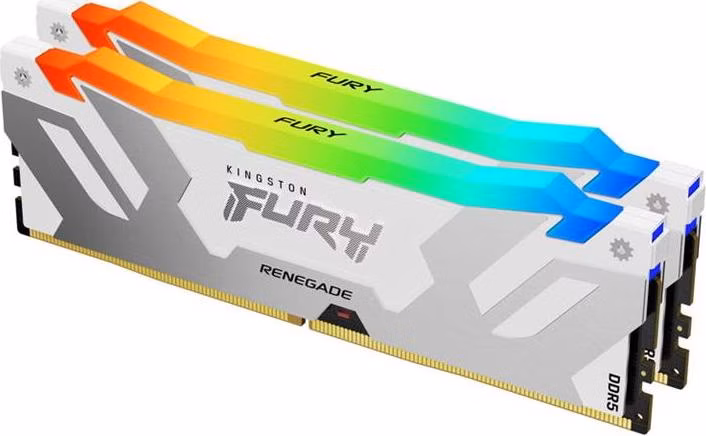 KINGSTON 32GB 7200MT/s DDR5 CL38 DIMM (Kit of 2) FURY Renegade RGB White XMP