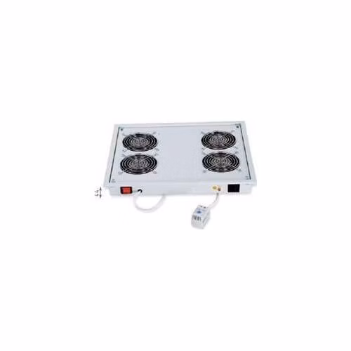 TRITON Ventilačná jednotka horná (dolná), 4 ventilátory-230V/60W, termostat, sivá