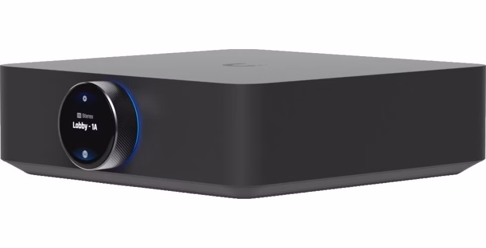 Ubiquiti UniFi Play PowerAmp B - Audio streamer, zesilovač, 130/260W, 4/8Ohm, AirPlay/Spotify Connect, Wi-Fi, černý