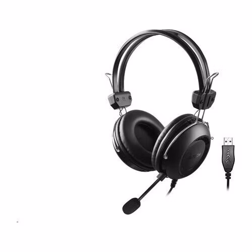 A4tech sluchátka HU-35, USB, černá