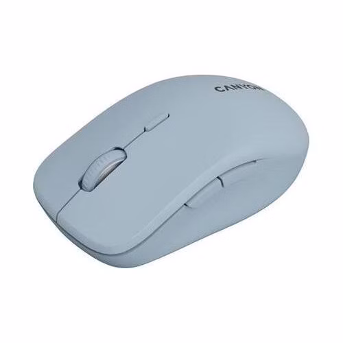 Canyon MW-12, 2v1 bezdrôtová optická myš Bluetooth / 2.4 GHz, tichá, 6 tlačidiel, 800/1200/1600/2400 DPI, modrá