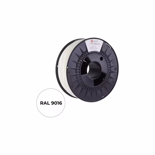 Filament C-TECH PREMIUM LINE, TPU 90A, flexibilný, dopravná biela, RAL9003, 1,75mm, 1kg